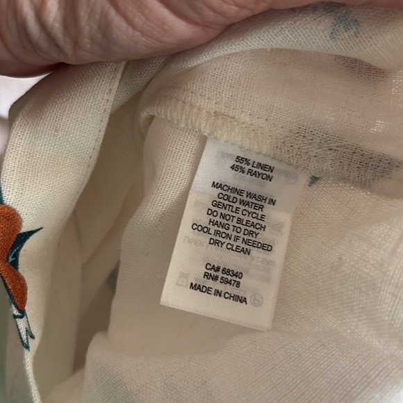 NWT Rachel zoe medium linen dress tropical print 1110 - Picture 8 of 8